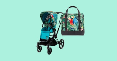 A stroller and diaper bag from DJ Khaled's line with Cybex