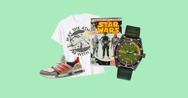 Star Wars gear, including a watch, a comic book, a sneaker, and a tee, available to buy for May the ...
