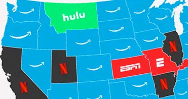 Map Shows Most Popular Streaming Service in Every State