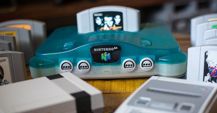 An N64 console with GoldenEye