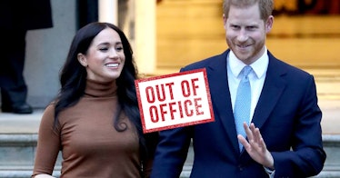 Meghan and Harry have an 'out of office' sign