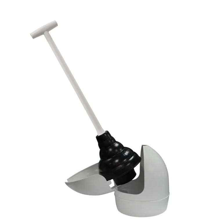 Korky Toilet Plunger and Holder