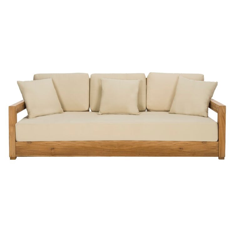 Joss & Main Montford Teak Patio Sofa