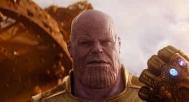 Thanos with the infinity glove