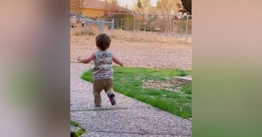 Toddler gets super excited when dad comes home in viral TikTok