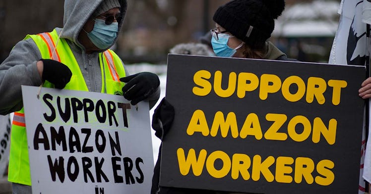 Amazon protestors