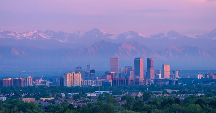 The Denver skyline