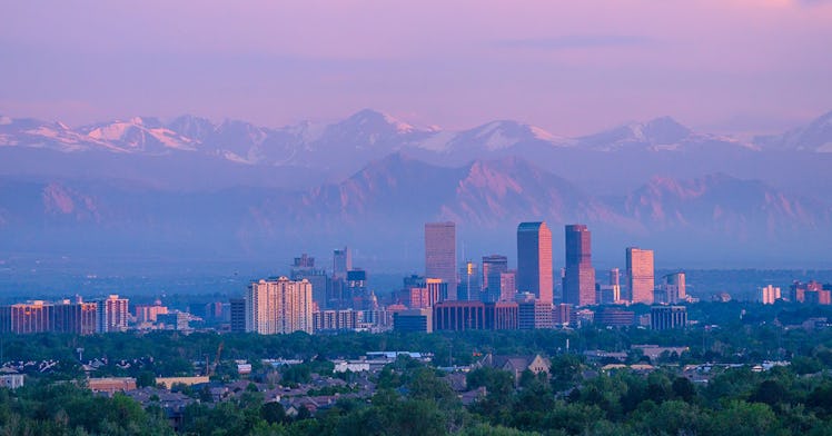The Denver skyline 