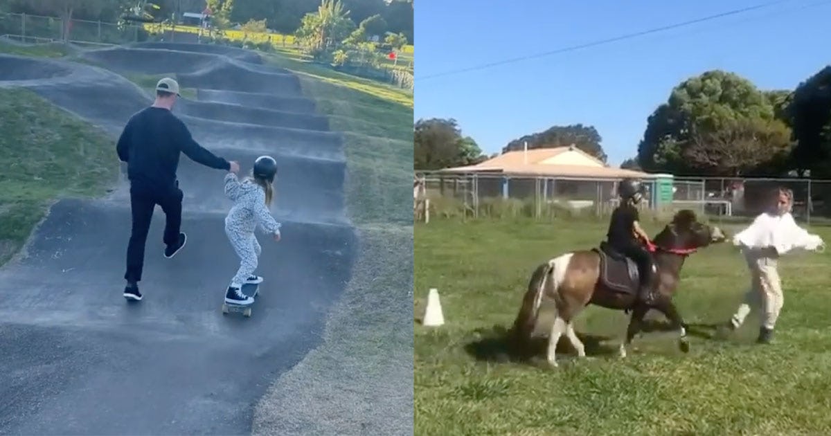 Chris Hemsworth works out with his kids