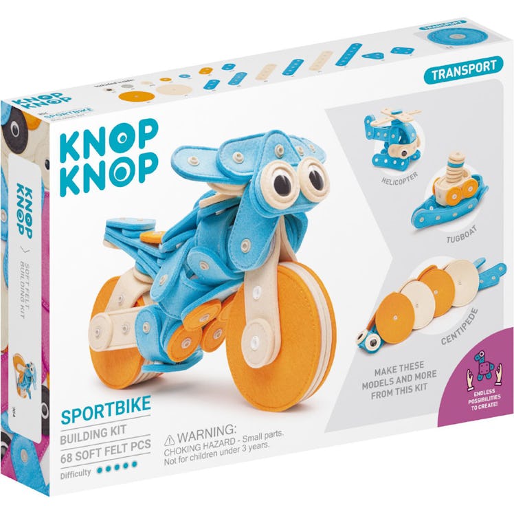 Sportbike 68-Piece Felt Building Kit by KNOP KNOP