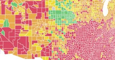 A map of counties