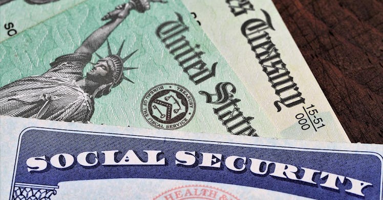 A social security card