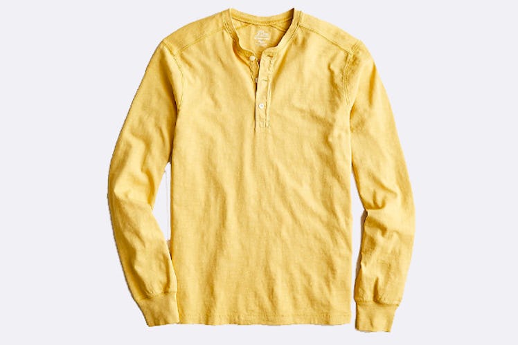 J. Crew Garment-Dyed Slub Henley