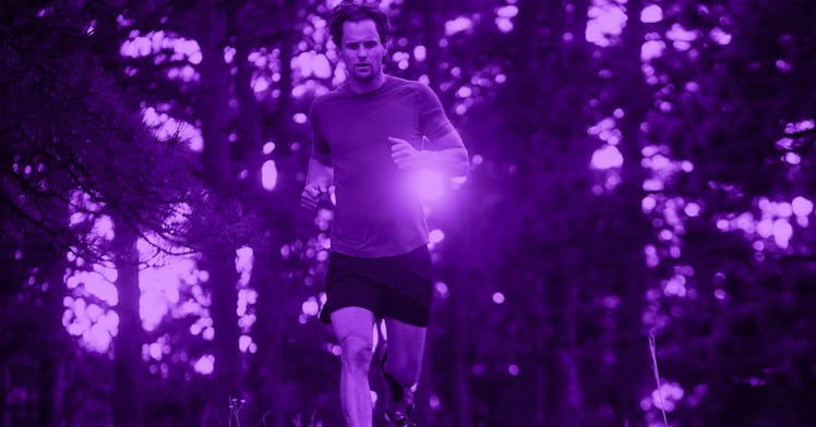 A man running a ultramarathon