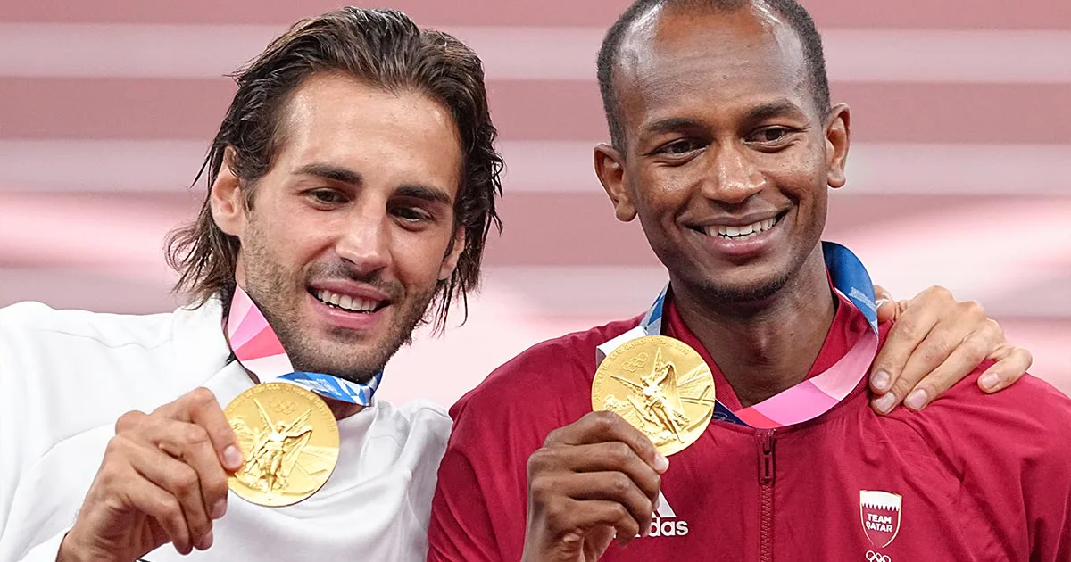 Two Olympian High Jumpers Shared A Gold Medal two-olympian-high-jumpers-shared-a-gold-medal