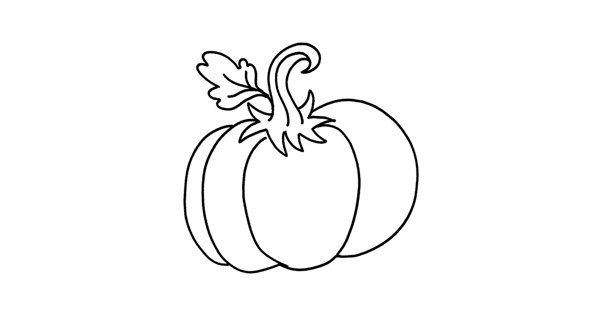 How to Draw a Pumpkin  Skip To My Lou
