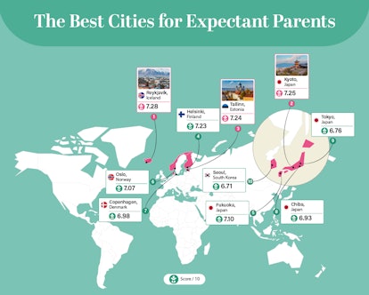 Having a Baby: Map of Best Cities