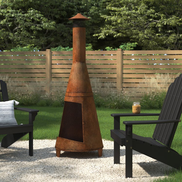 Bastoam Steel Wood Burning Chiminea by Sand & Stable