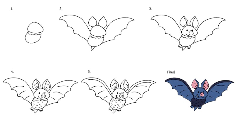 How to Draw a Bat in 5 Simple Steps
