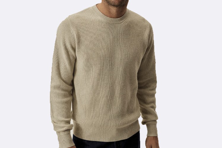 Buck Mason Rib Cotton Cashmere Seafarer Crew