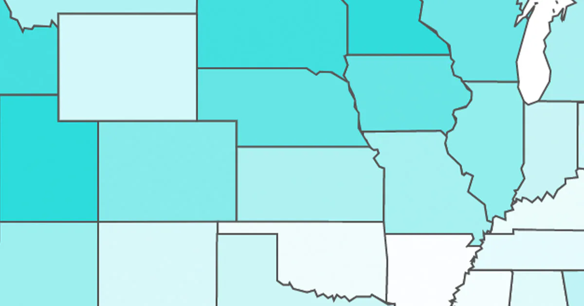Map Shows Happiest and Least Happy States to Live In
