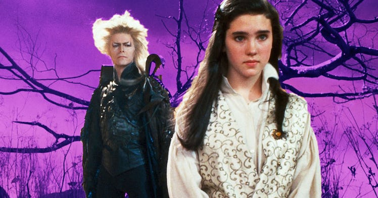 David Bowie and Jennifer Connolly from the movie Labyrinth.
