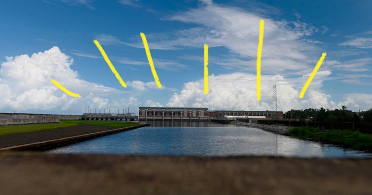 The Levee system in Louisiana