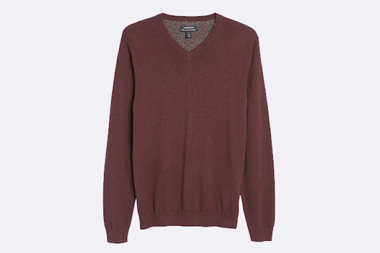Nordstrom Cotton & Cashmere V-Neck Sweater