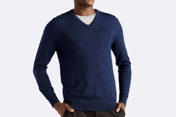 Quince Merino Wool V-Neck Sweater