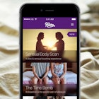 a sex app fopr couples is pictures against a backdrop of sheets