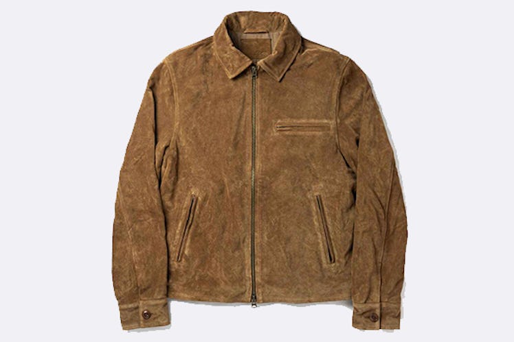 Taylor Stitch Wyatt Jacket in Cognac Suede