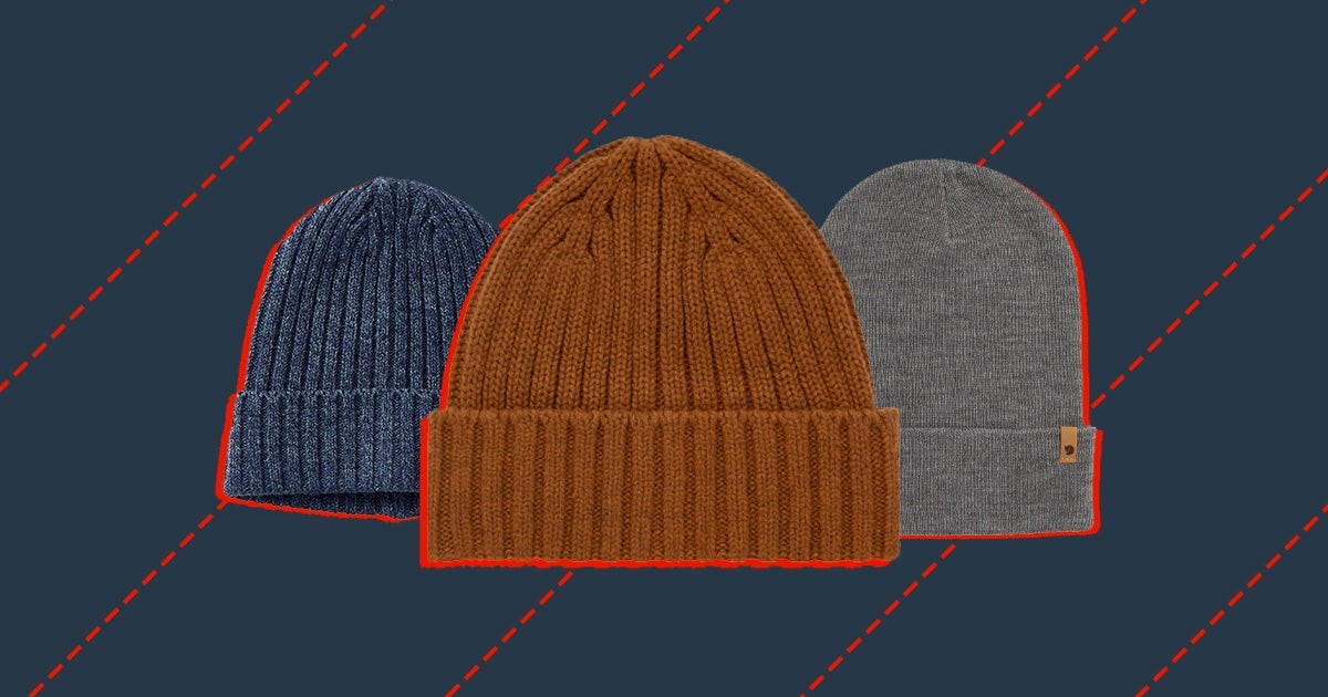 OCTAVE® Mens Reversible Beanie Hat Various Colours Keep Warm in Winter 