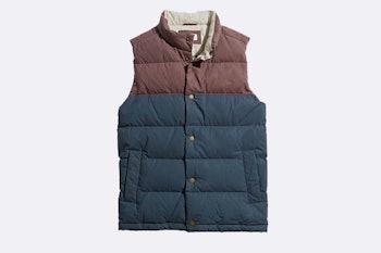 Marine Layer Flannel-Lined Puffer Vest