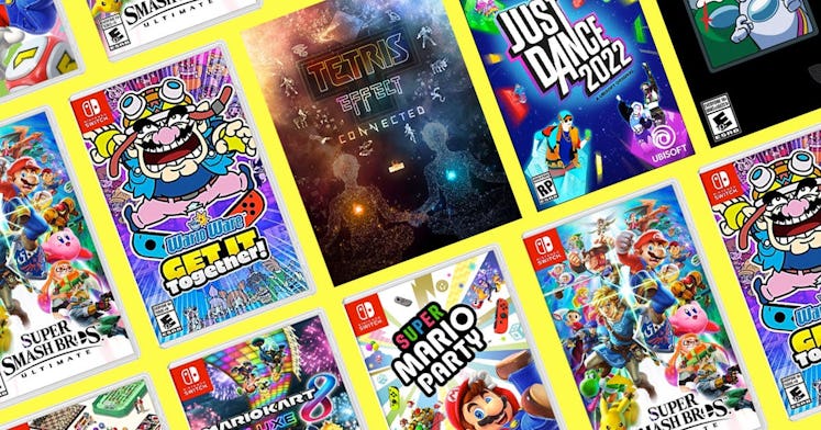 Package covers of 8 best Nintendo Switch games for the whole family