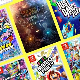 Package covers of 8 best Nintendo Switch games for the whole family
