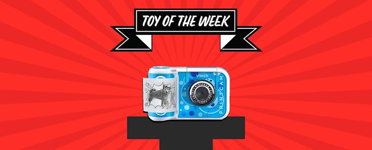 The KidiZoom PrintCam by VTech with the text 'Toy Of The Week'