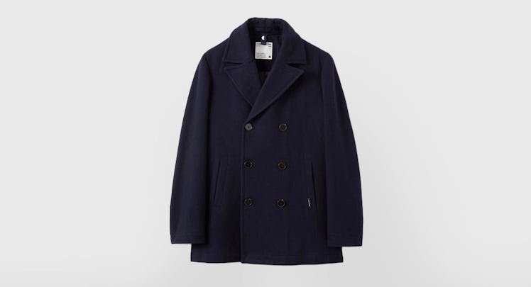 Frank And Oak Nelson Recycled Wool Peacoat