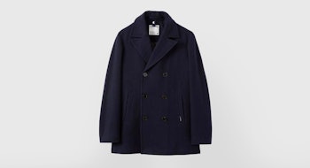 Frank And Oak Nelson Recycled Wool Peacoat