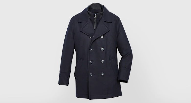 Egara Dark Navy Modern Fit Peacoat