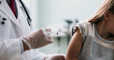a tween receives the hpv vaccine