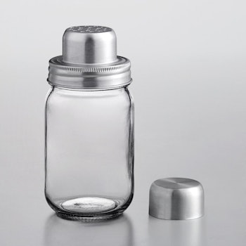 3-Piece Glass Mason Jar Cocktail Shaker by Acopa