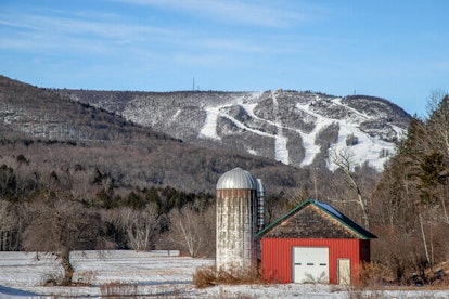 Hunter Mountain ski resort in NY