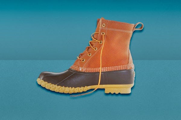 Chamois lined bean top boots