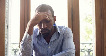 Man looking frustrated
