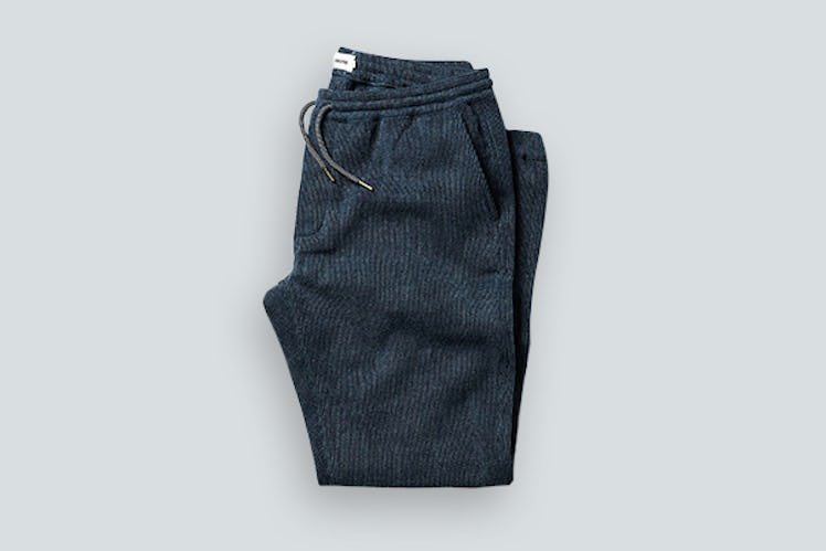 Taylor Stitch Apres Pants in Indigo Waffle