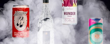 THC drinks: Wunder Sparkling Beverage, Malus Cannabis-Infused Beverage, House of Saka White, Klaus T...