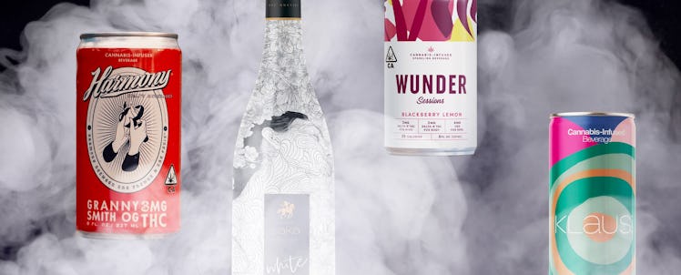 THC drinks: Wunder Sparkling Beverage, Malus Cannabis-Infused Beverage, House of Saka White, Klaus T...