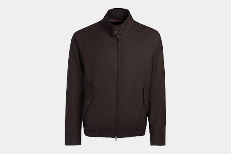 Suitsupply Dark Brown Bomber Jacket