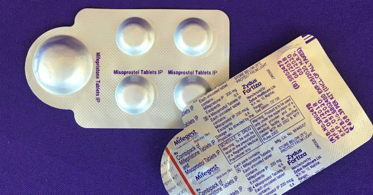 a package of abortion medication