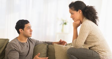 Couple having intense argument